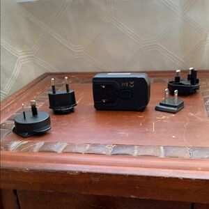 Black Universal Travel Adapter Set